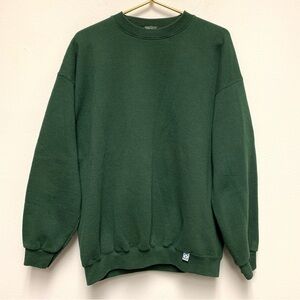 Vintage Discus Athletic Sweatshirt Mens XL Green Blank Pullover Crewneck USA 90s